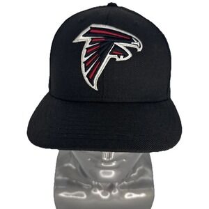 New Era 59FIFTY Atlanta Falcons Fitted Hat 7 1/2 Black NFL Low Profile Cap